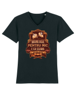 Maneaua pentru mic e ca scama pentru buric Tricou mânecă scurtă guler V Bărbat Presenter