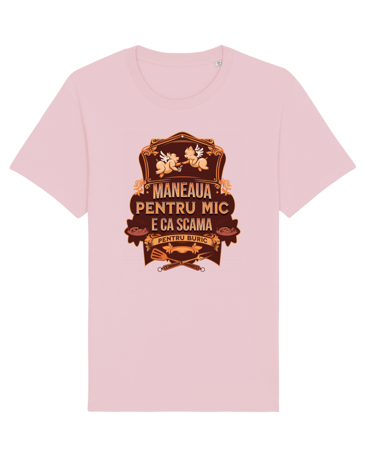 Tricou mânecă scurtă Unisex Rocker Cotton Pink
