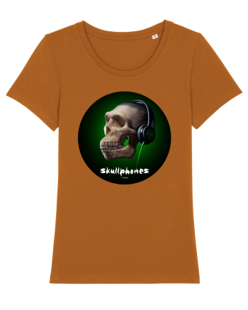 Craniu cu casti - skullphones 18 Roasted Orange