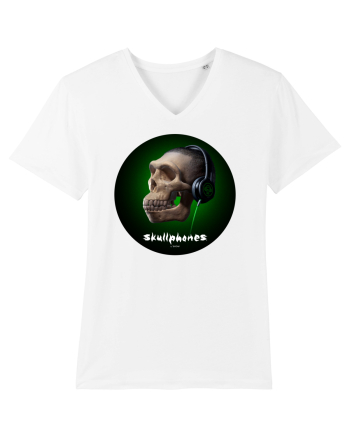 Craniu cu casti - skullphones 18 White