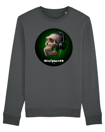 Craniu cu casti - skullphones 18 Anthracite