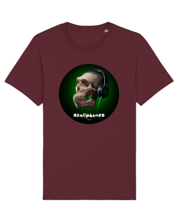 Craniu cu casti - skullphones 18 Burgundy