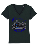 Street Motorcycle Tricou mânecă scurtă guler V Damă Evoker