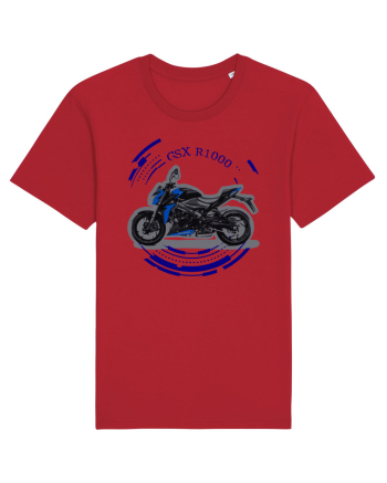 Street Motorcycle Red