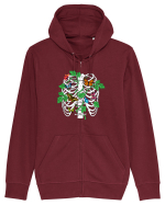 Butterfly ribcage Hanorac cu fermoar Unisex Connector
