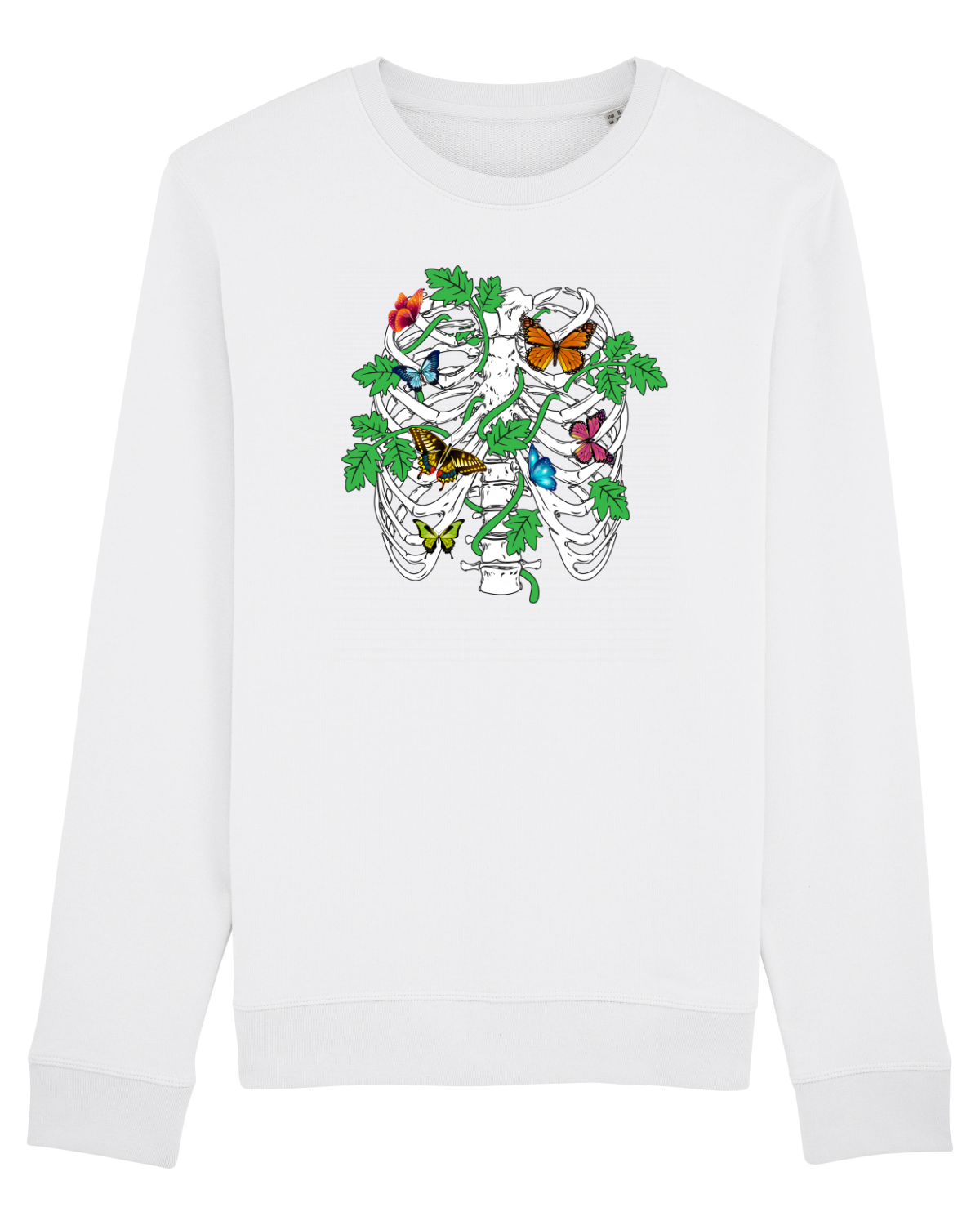 Bluză mânecă lungă Unisex Rise White