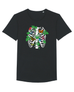 Butterfly ribcage Tricou mânecă scurtă guler larg Bărbat Skater
