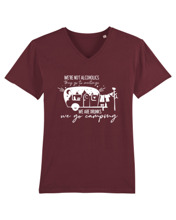 We Are Not Alcoholics Funny Camping Burgundy