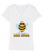 Always Bee Cool Tricou mânecă scurtă guler V Damă Evoker