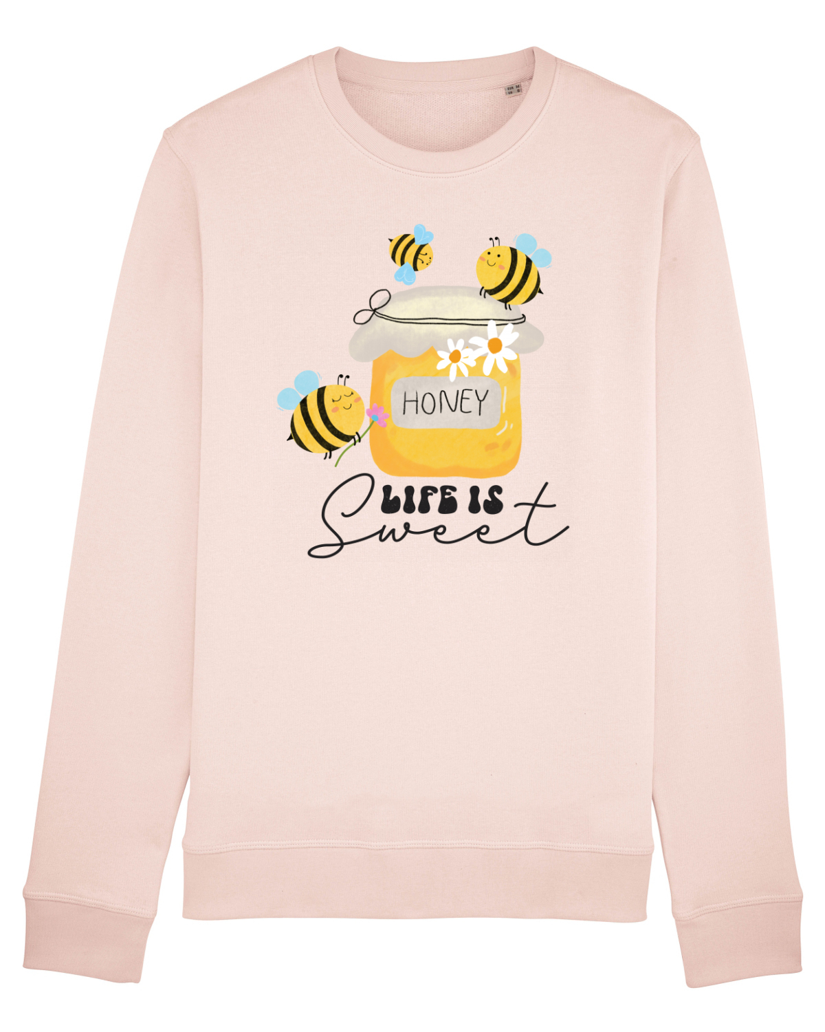 Bluză mânecă lungă Unisex Rise Candy Pink