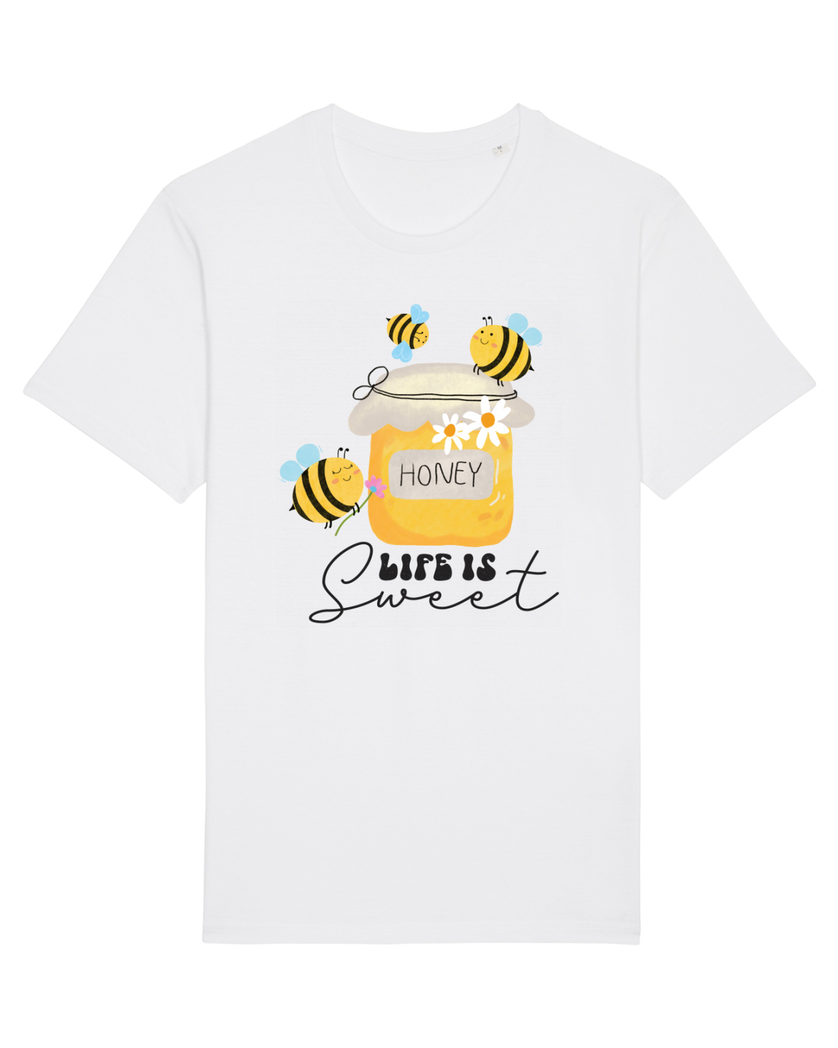 Tricou mânecă scurtă Unisex Rocker White