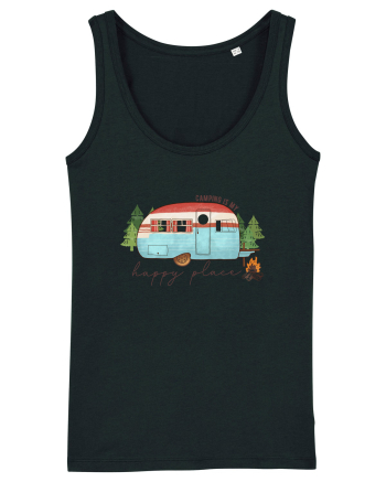 Camping is my happy place Black
