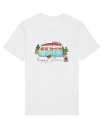 Camping is my happy place Tricou mânecă scurtă Unisex Rocker