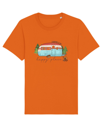 Camping is my happy place Bright Orange