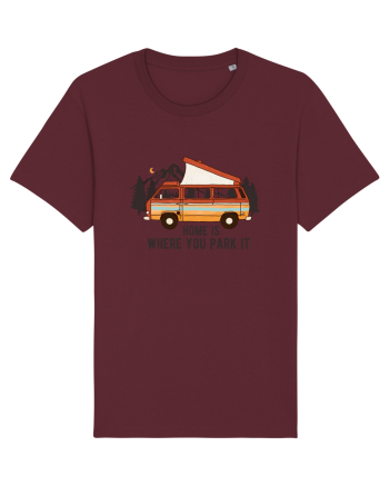 Home is where you park it Burgundy