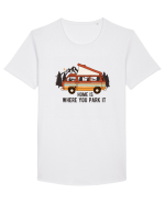 Home is where you park it Tricou mânecă scurtă guler larg Bărbat Skater