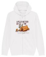 Life is better by the campfire Hanorac cu fermoar Unisex Connector