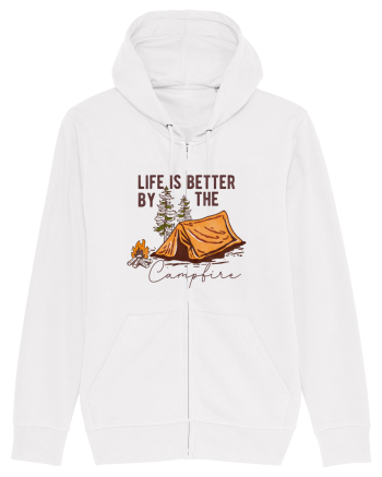 Life is better by the campfire White