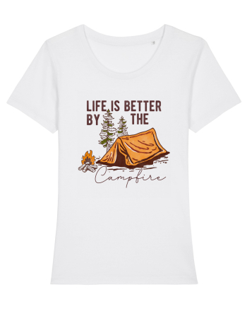 Life is better by the campfire White