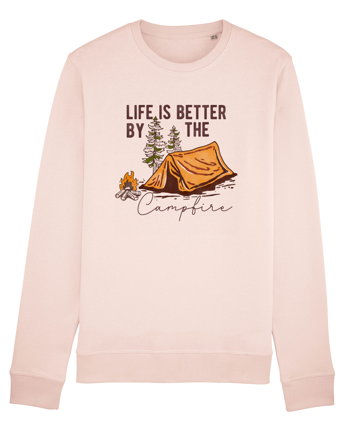 Bluză mânecă lungă Unisex Rise Candy Pink