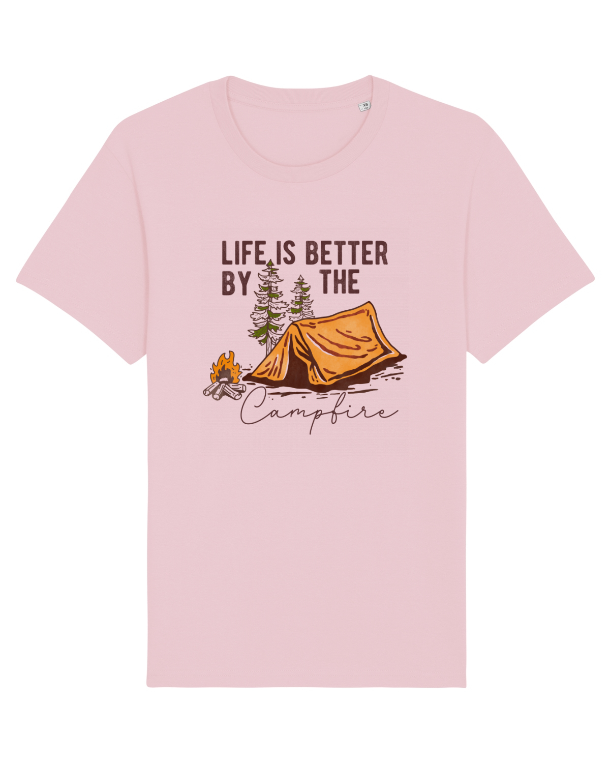 Tricou mânecă scurtă Unisex Rocker Cotton Pink
