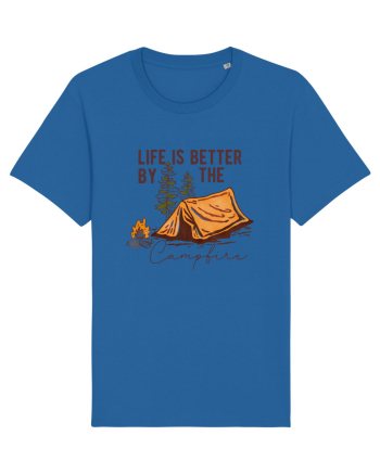 Life is better by the campfire Royal Blue
