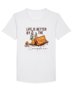 Life is better by the campfire Tricou mânecă scurtă guler larg Bărbat Skater