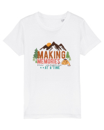 Making memories one campsite at a time Tricou mânecă scurtă  Copii Mini Creator
