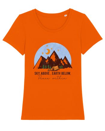 Sky Above Earth Below Bright Orange