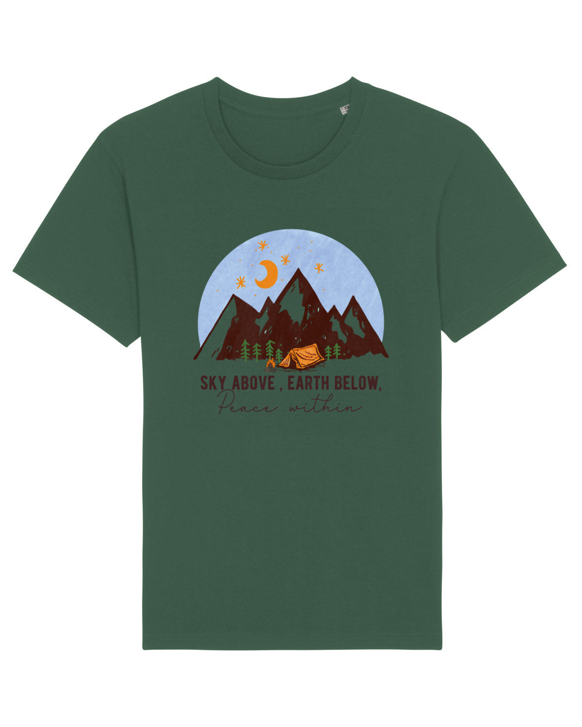 Tricou mânecă scurtă Unisex Rocker Bottle Green