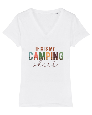 This is my camping shirt White