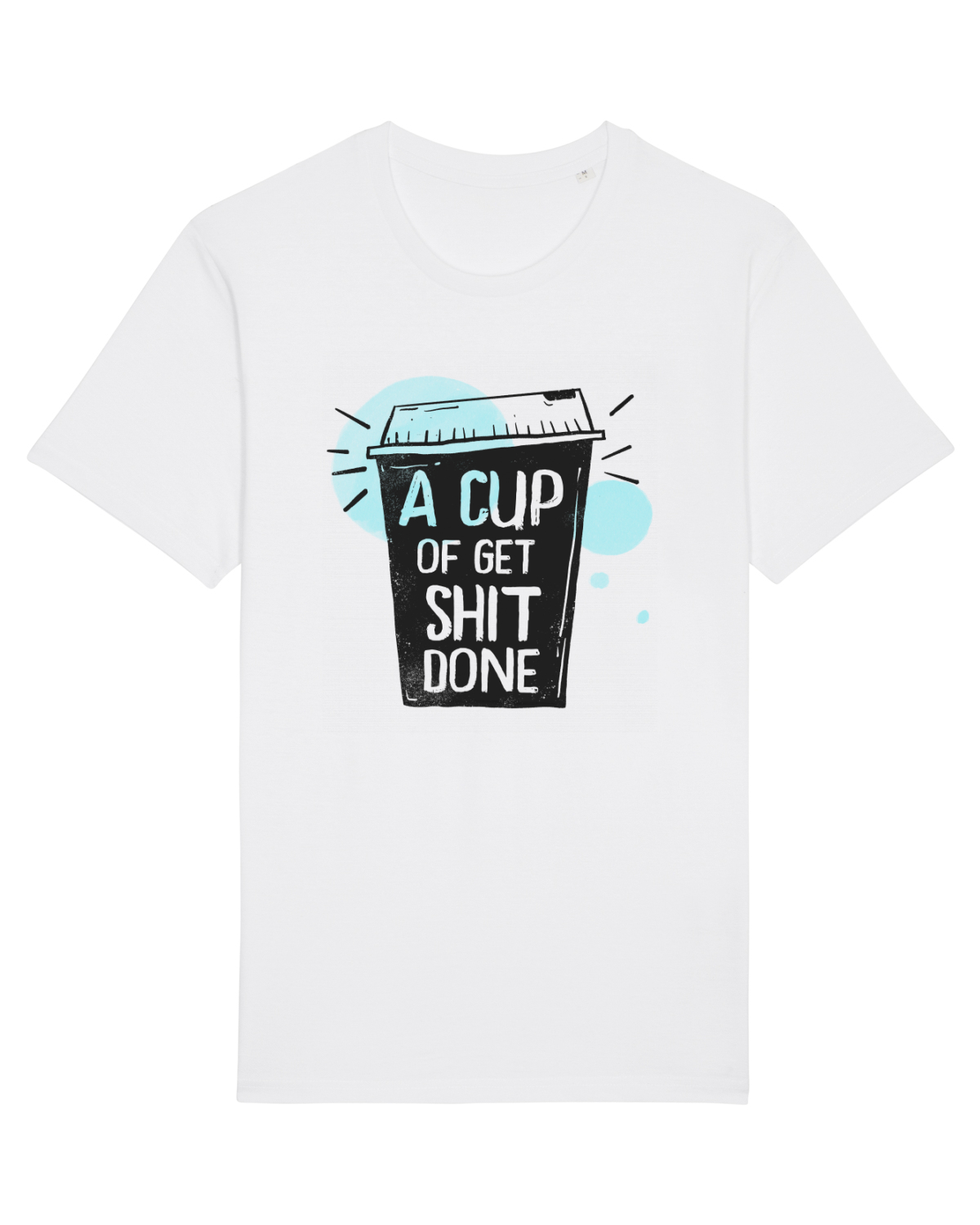 Tricou mânecă scurtă Unisex Rocker White