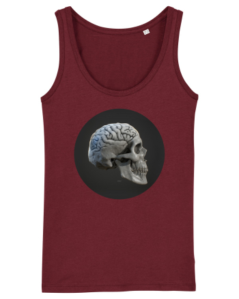 Craniu (cu creier) skullbrain 01 Burgundy