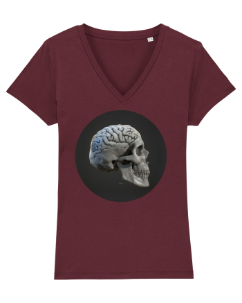 Craniu (cu creier) skullbrain 01 Burgundy