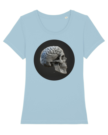 Craniu (cu creier) skullbrain 01 Sky Blue