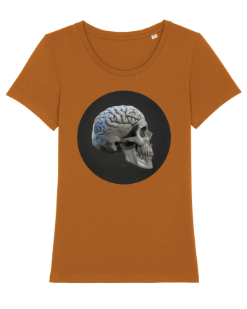 Craniu (cu creier) skullbrain 01 Roasted Orange