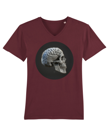Craniu (cu creier) skullbrain 01 Burgundy