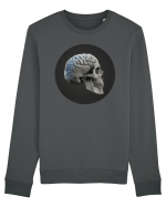 Craniu (cu creier) skullbrain 01 Bluză mânecă lungă Unisex Rise