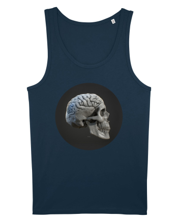 Craniu (cu creier) skullbrain 01 Navy