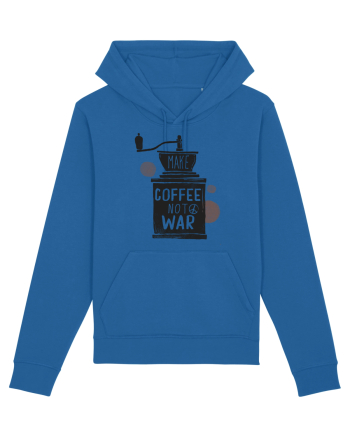 Make Coffee Not War Royal Blue