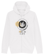 I Love You A Latte Hanorac cu fermoar Unisex Connector