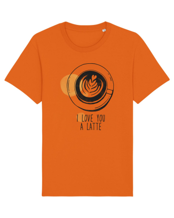 I Love You A Latte Bright Orange