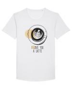 I Love You A Latte Tricou mânecă scurtă guler larg Bărbat Skater