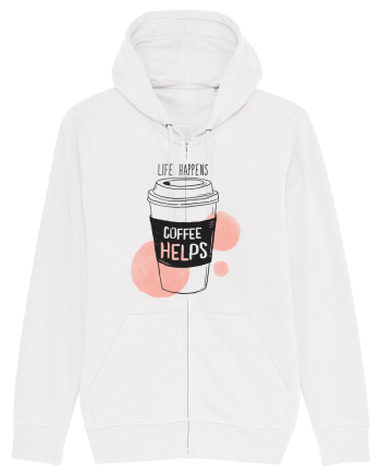 Life Happens Coffee Helps White