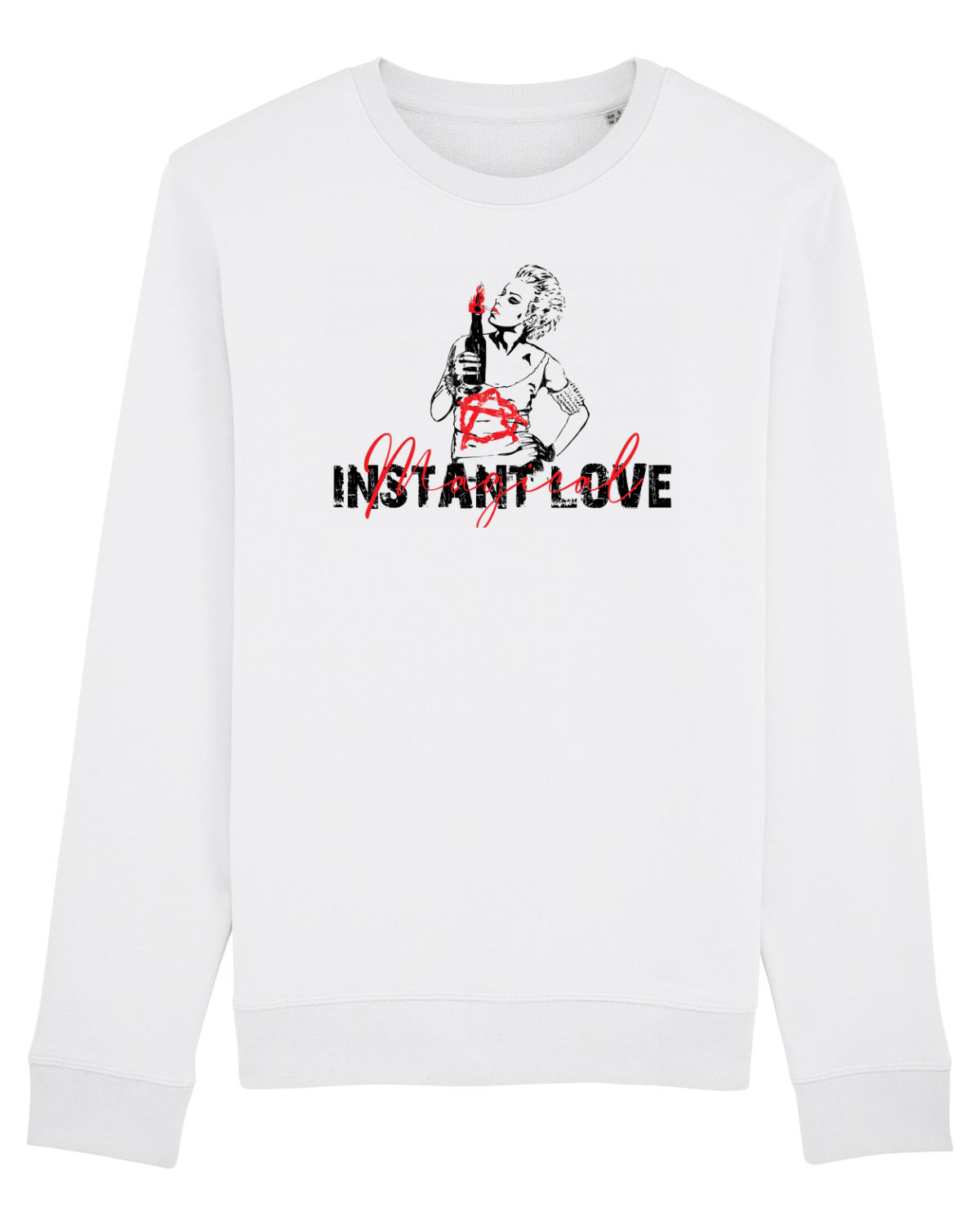 Bluză mânecă lungă Unisex Rise White