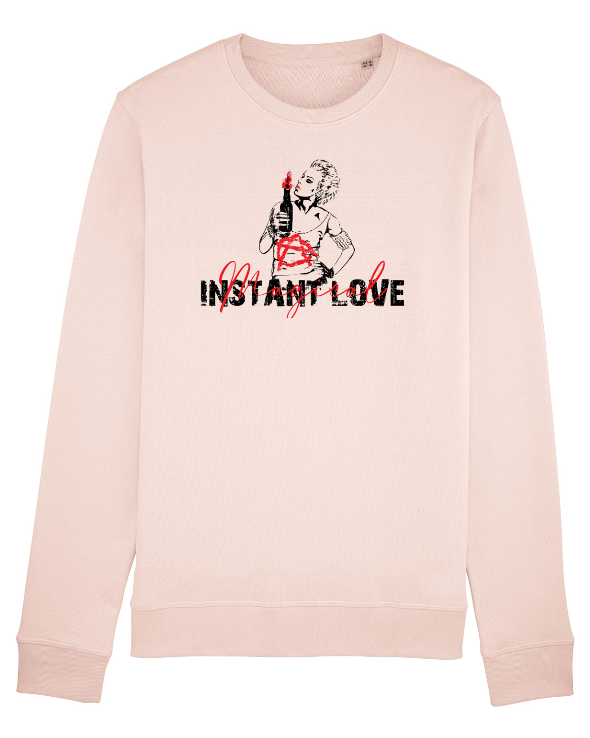 Bluză mânecă lungă Unisex Rise Candy Pink