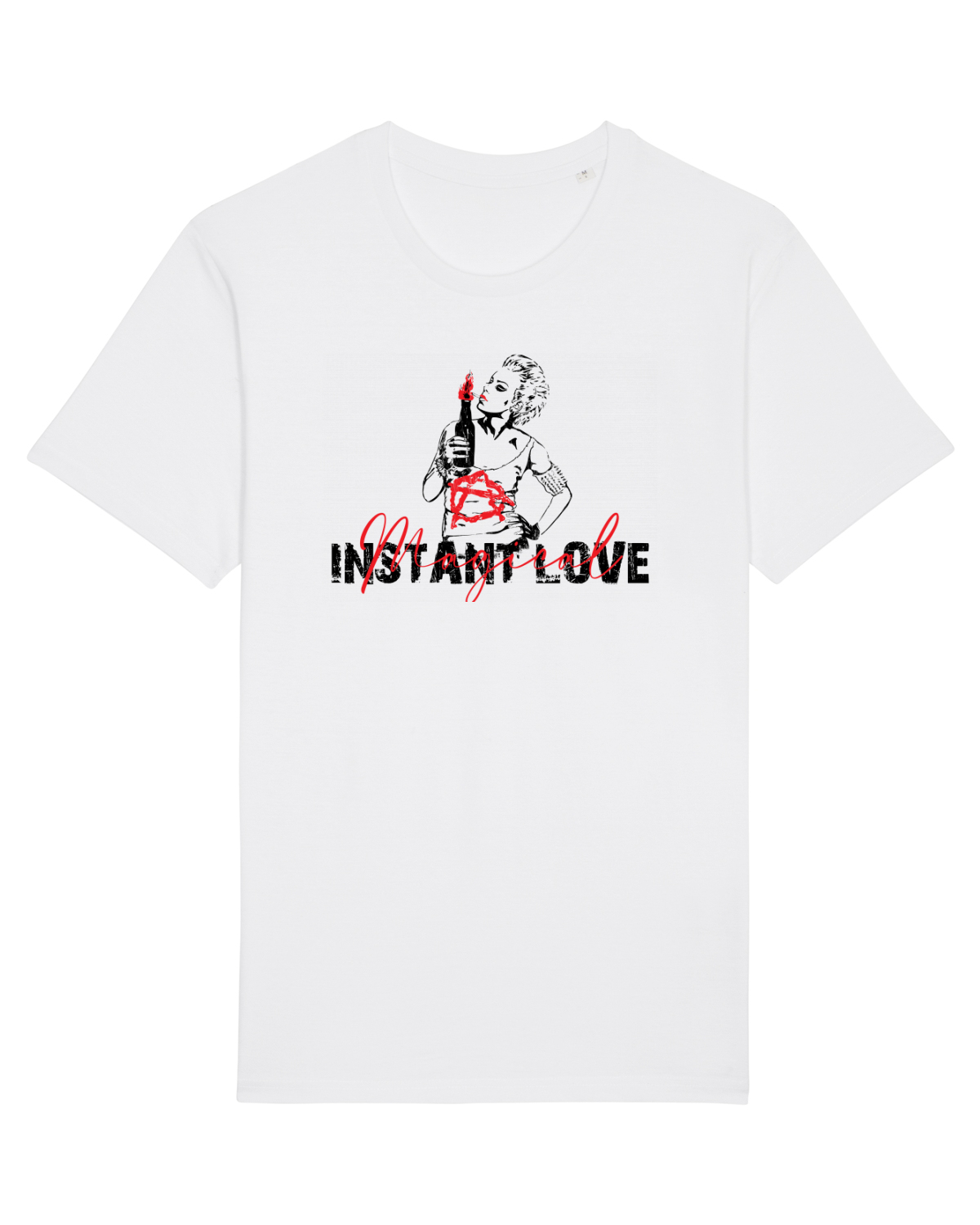 Tricou mânecă scurtă Unisex Rocker White