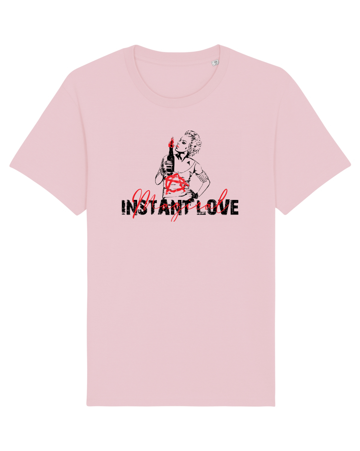 Tricou mânecă scurtă Unisex Rocker Cotton Pink