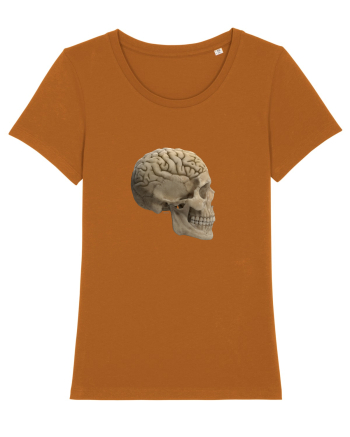 Craniu (cu creier) skullbrain 02 Roasted Orange