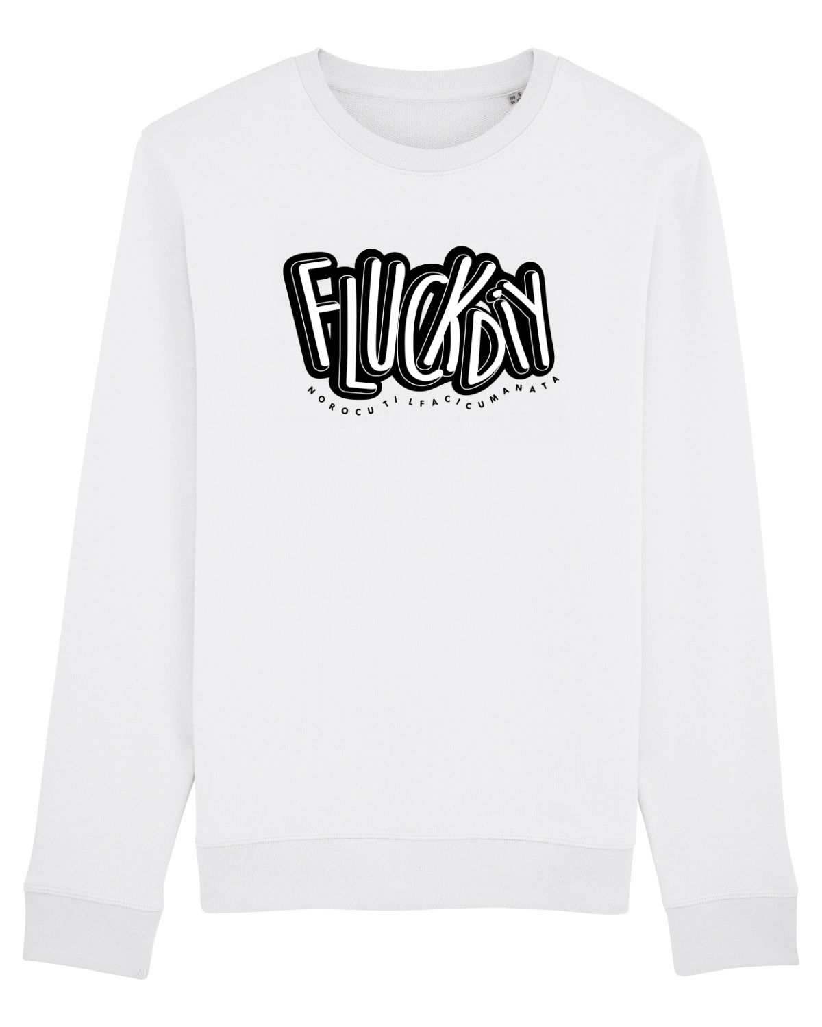 Bluză mânecă lungă Unisex Rise White